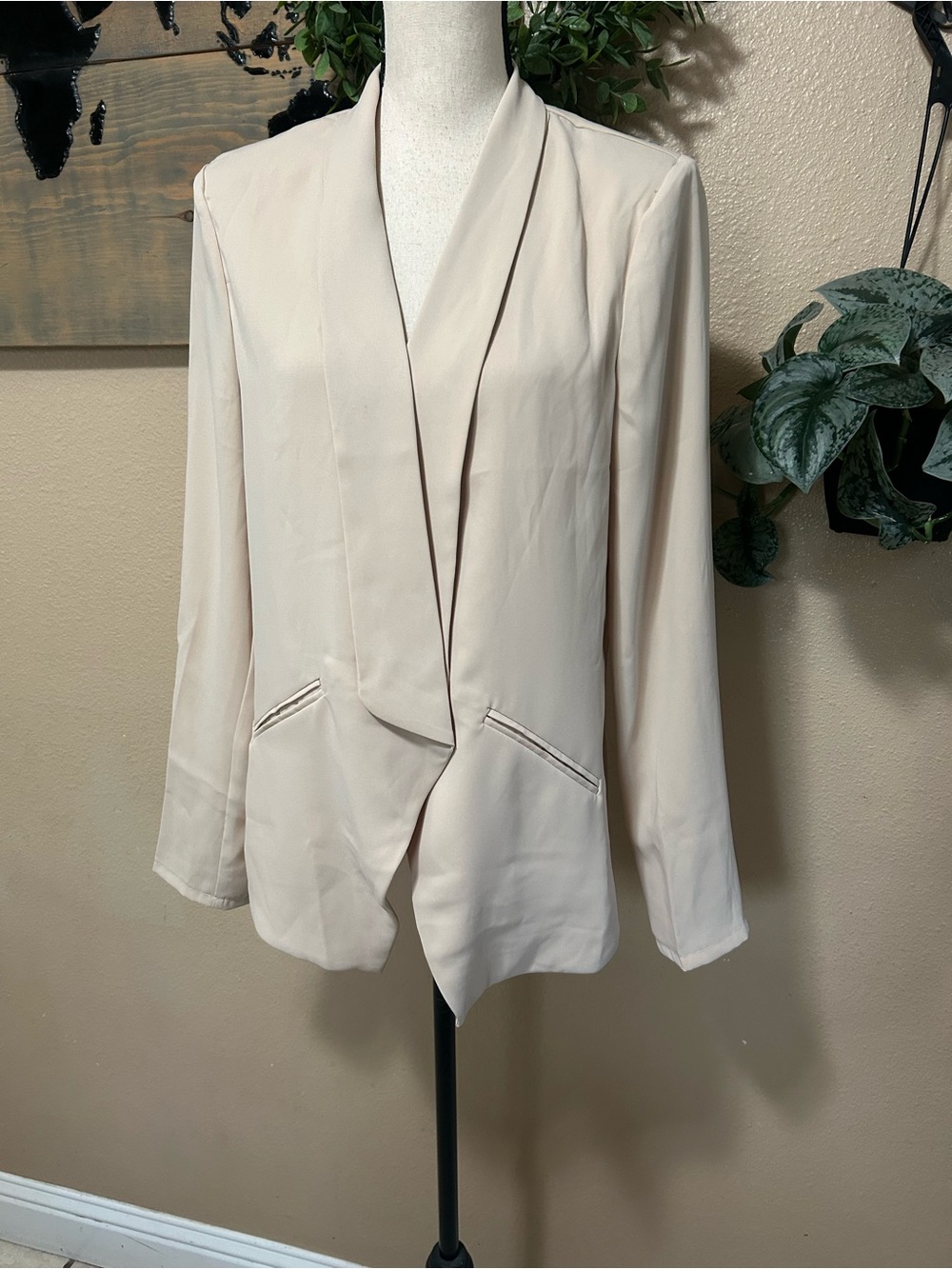 Miss Punctuality Taupe Lightweight Blazer